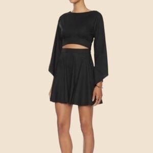 INTERMIX Black Cutout Dress